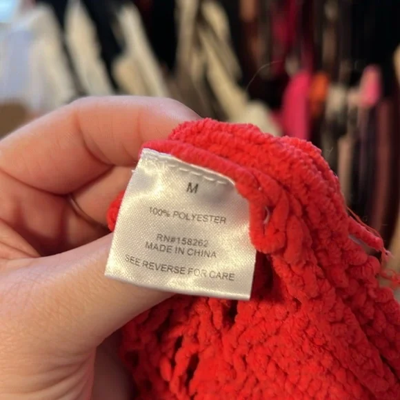 Altar'd State Red Chunky Knit Sweater - Picture 10 of 10